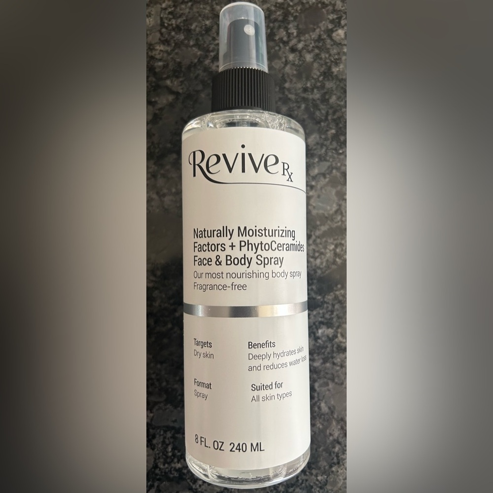 Naturally Moisturizing Face & Body Spray — Fragrance-Free (White)